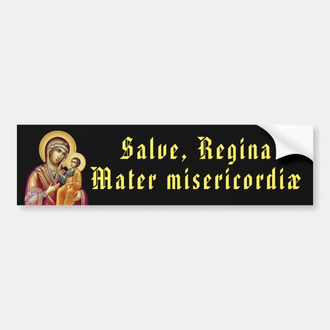 Salve Regina mater misericordiae Autoaufkleber (Vorne)