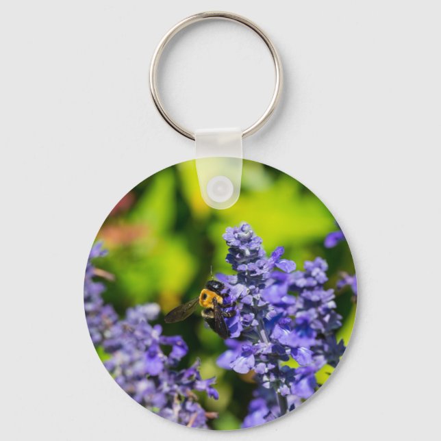 Salvia mit Hummel Schlüsselanhänger (Vorderseite)