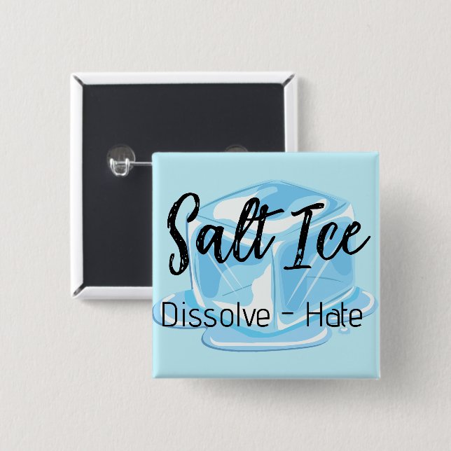 Salz-Eis-Knopf Button (Vorne & Hinten)