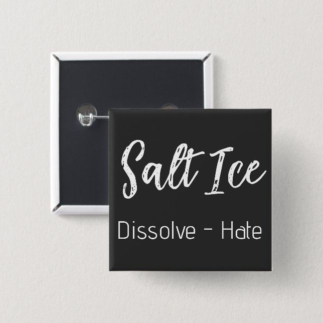 Salz-Eis-Knopf Button (Vorne & Hinten)