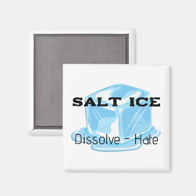 Salz-Eis-Magnet Magnet (Vorderseite/Rückseite)