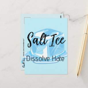 Salz-Eis-Postkarte Postkarte