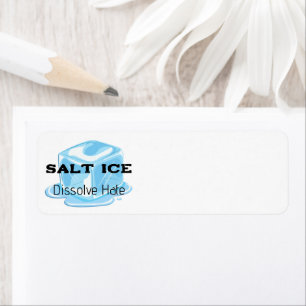 Salz-Eis-Rücksende-Adressetikett