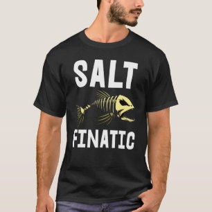 Salz Finatisches T-Shirt Skelett Fischknochen T-Sh