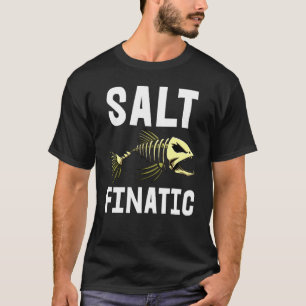 Salz Finatisches T-Shirt Skelett Fischknochen T-Sh