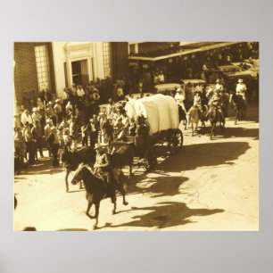 Salz-Gras-Hinterfahrt durch im Stadtzentrum Poster