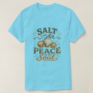 	Salz in der Luft Muschel-T-Shirt T-Shirt
