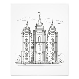 Salz Lake Temple™ Fotodruck