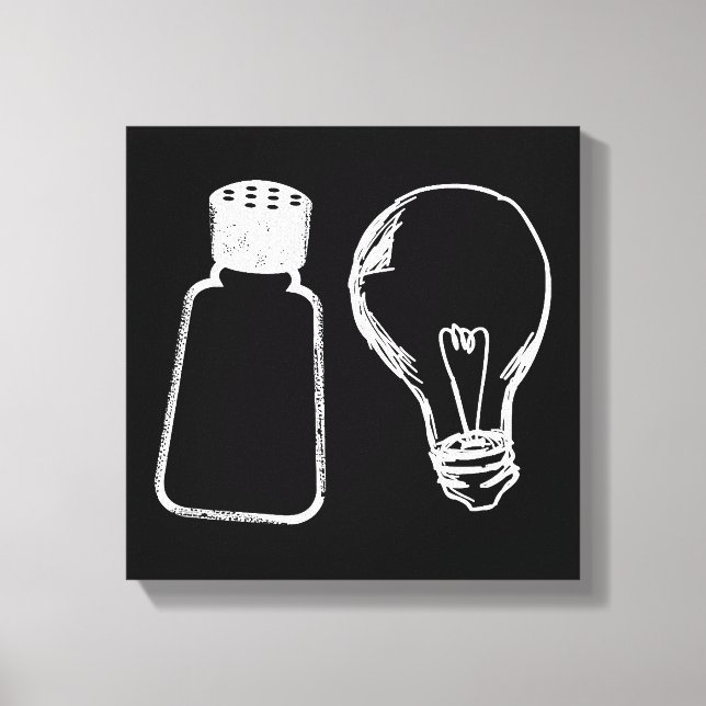 Salz & Licht sein Salz Bibel Verse Matthew 513-1 Leinwanddruck (Vorderseite)