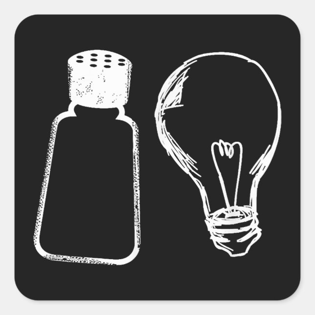 Salz & Licht sein Salz Bibel Verse Matthew 513-1 Quadratischer Aufkleber (Vorderseite)