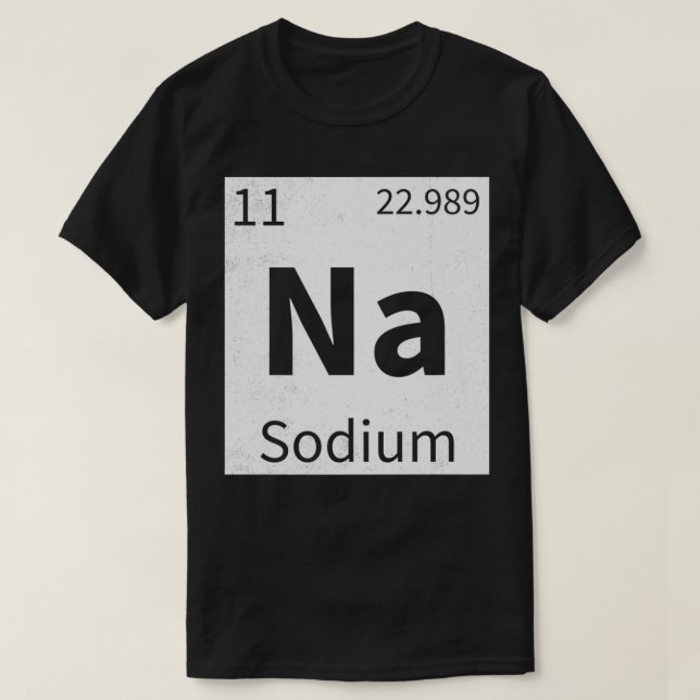 Salz NaCl Natriumchlorid Matching Paares T-Shirt f (Design vorne)