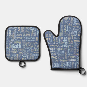 Salz Ofenhandschuh & Topflappen-Set