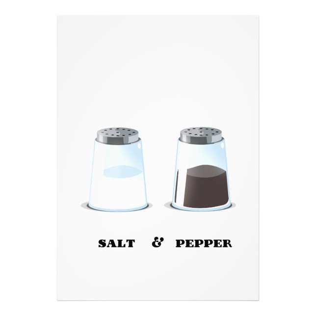 Salz & Pfeffer Fotodruck (Vorne)