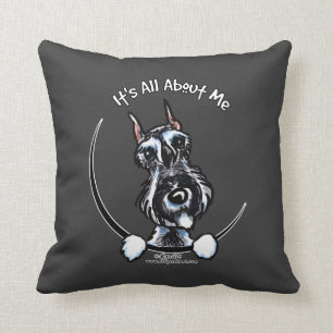 Salz-PfefferSchnauzer IAAM Kissen