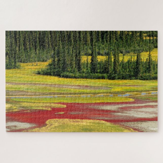 Salz Schlicht & Wald | Wood Buffalo Nationalpark Puzzle (Horizontal)