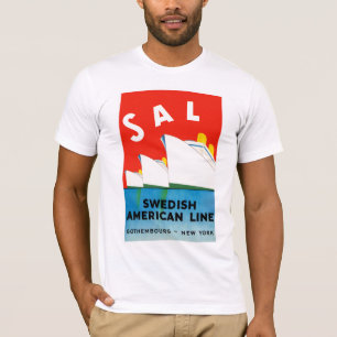 SALZ ~ schwedische amerikanische Linie T-Shirt