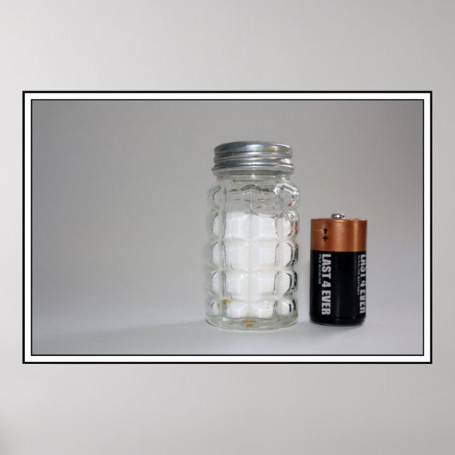Salz und Batterie Poster (Vorne)