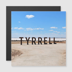Salz und Himmel am Lake Tyrrell Australien Magnet