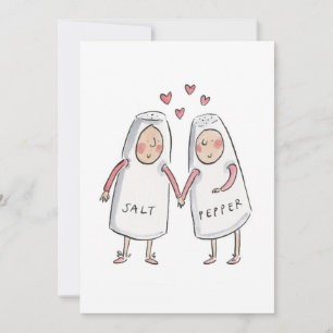 Salz und Pepper Einladung