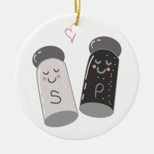 Salz und Pfeffer Keramik Ornament
