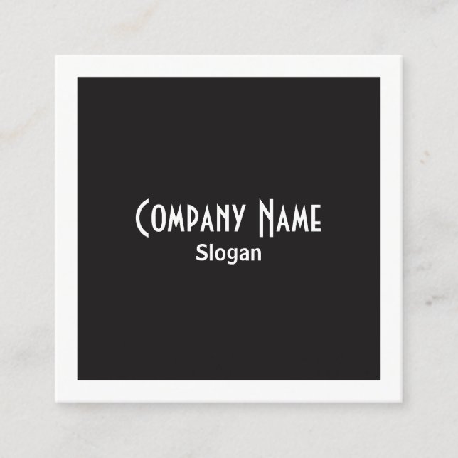 Salz- und Pfefferkörbe und -quadrate Quadratische Visitenkarte (Vorderseite)