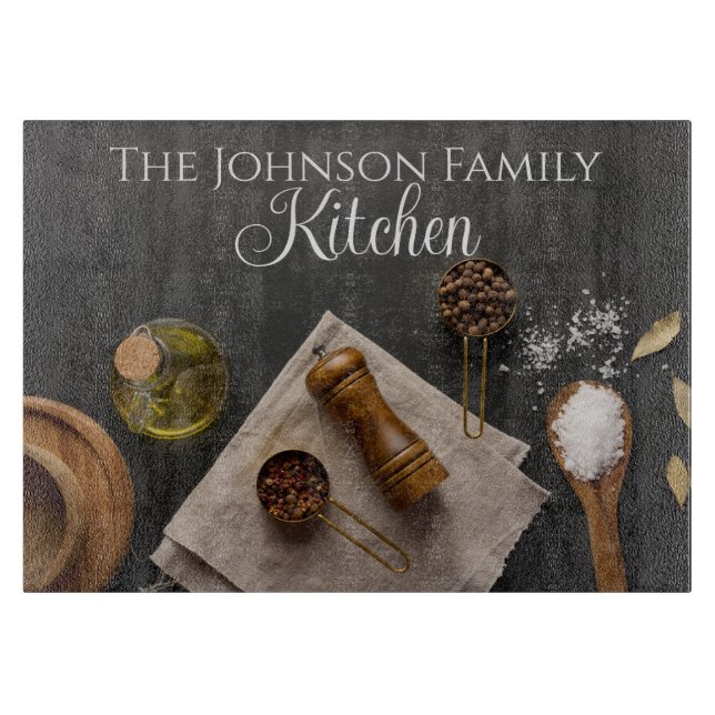 Salz- und Pfefferschneidkammer Schneidebrett (Vorderseite)