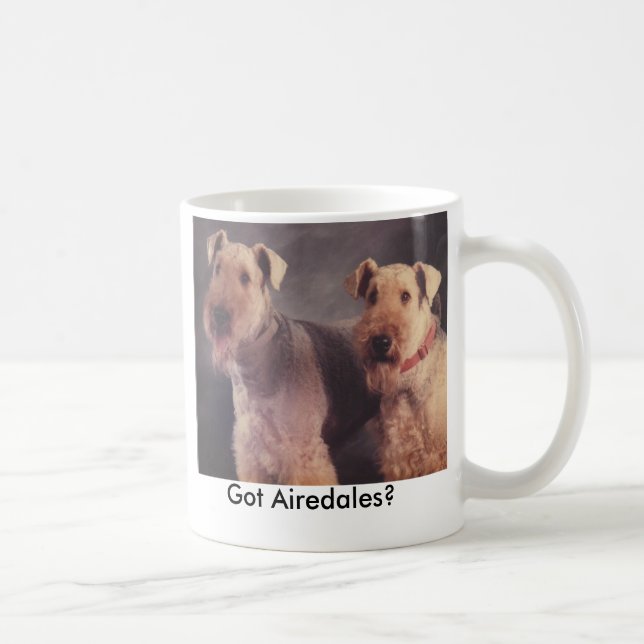 Salz und Ritz, got Airedales? Kaffeetasse (Rechts)