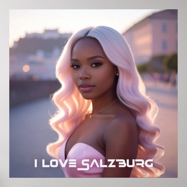 SALZBURG - AUSTRIA - I LOVE SALZBURG POSTER (Vorne)