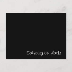 "Salzburg bei Nacht" lustige Karte