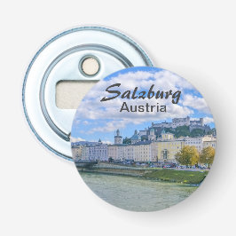 Salzburg in Österreich Souvenir-Foto Flaschenöffner