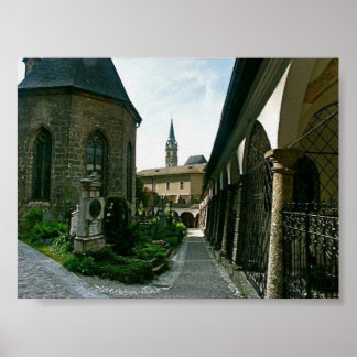Salzburg Katakombe Print Poster