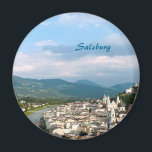 Salzburg Magnet<br><div class="desc">Salzburg,  die viertgrößte Stadt Österreichs und der Fluss Salzach,  Maleffekt</div>