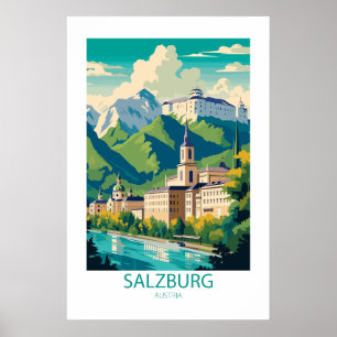 Salzburg Österreich Berühmte Reiseziele Poster
