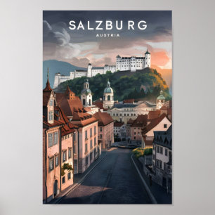 Salzburg Österreich Berühmter Reiseort Poster
