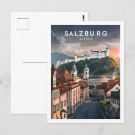Salzburg Österreich Berühmter Reiseort Postkarte