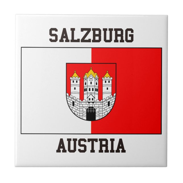 Salzburg Österreich Fliese (Vorderseite)