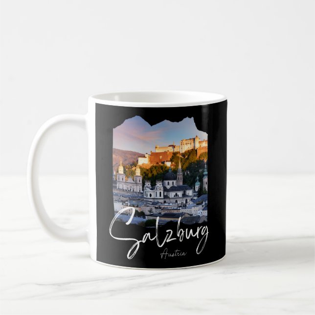 Salzburg Österreich Kaffeetasse (Links)
