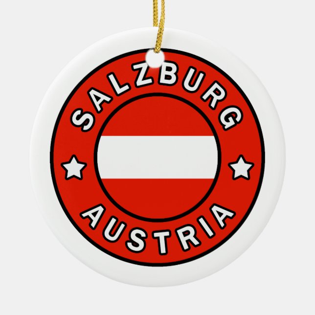 Salzburg Österreich Keramik Ornament (Vorne)