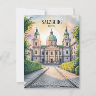 Salzburg Österreich Postkarte