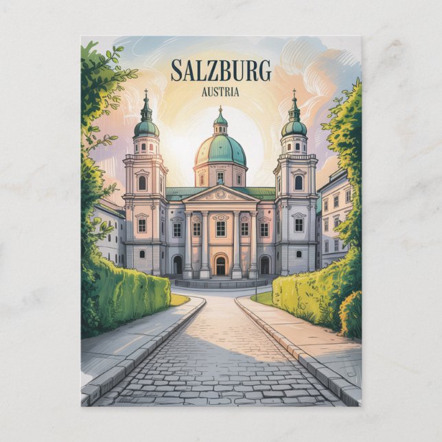 Salzburg Österreich Postkarte (Vorderseite)