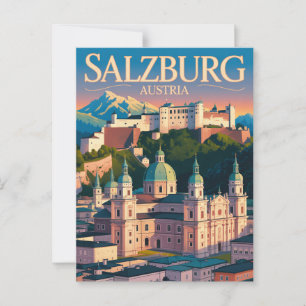 Salzburg Österreich Postkarte