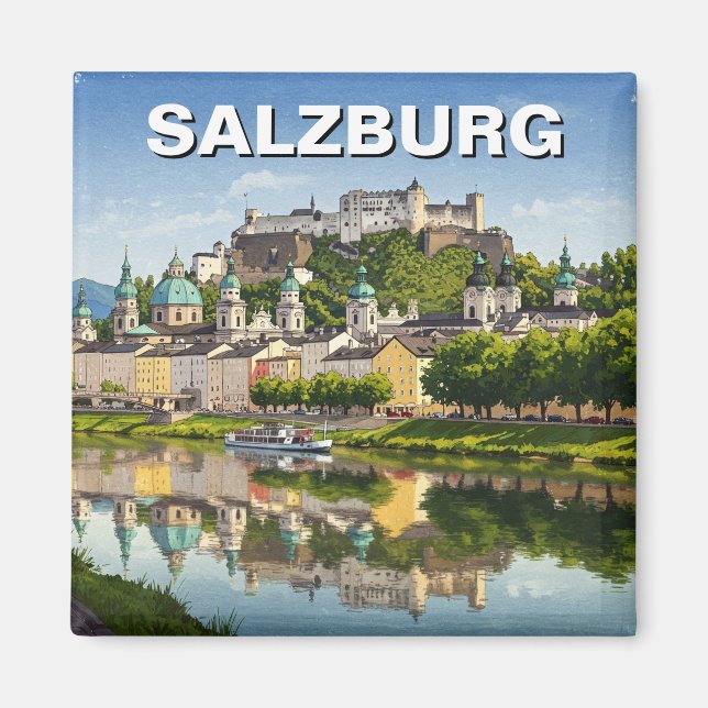 Salzburg Österreich Reisen Magnet (Vorne)