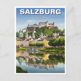 Salzburg Österreich Reisen Postkarte