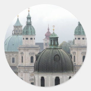 Salzburg, Österreich Runder Aufkleber
