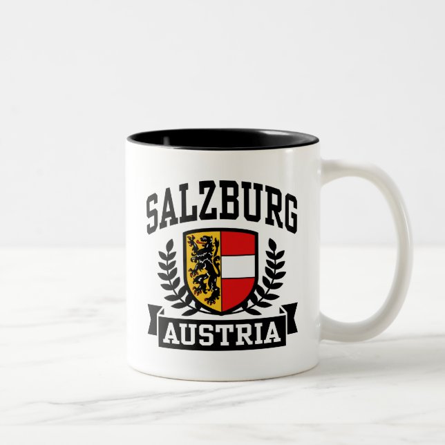 Salzburg Österreich Zweifarbige Tasse (Rechts)