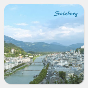 Salzburg Quadratischer Aufkleber
