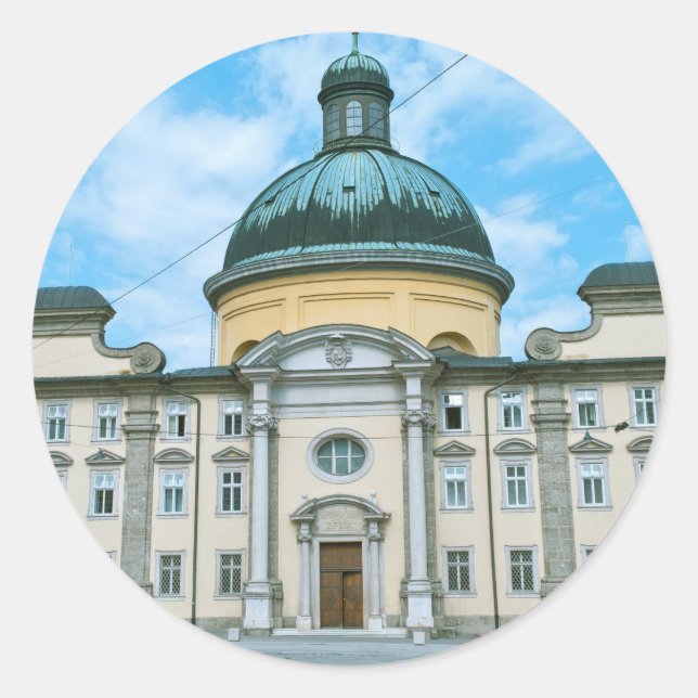 Salzburg Runder Aufkleber (Vorderseite)
