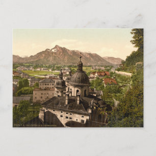 Salzburg und Untersberg, Österreich Postkarte