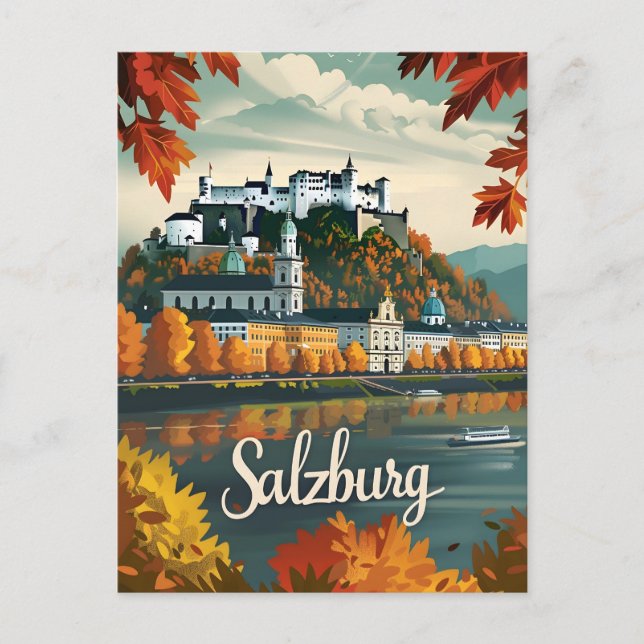 Salzburg Vintag Postkarte (Vorderseite)