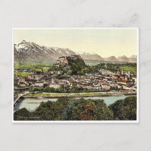 Salzburg, vom Kapuzinerberg, Österreich-Ungarn Postkarte